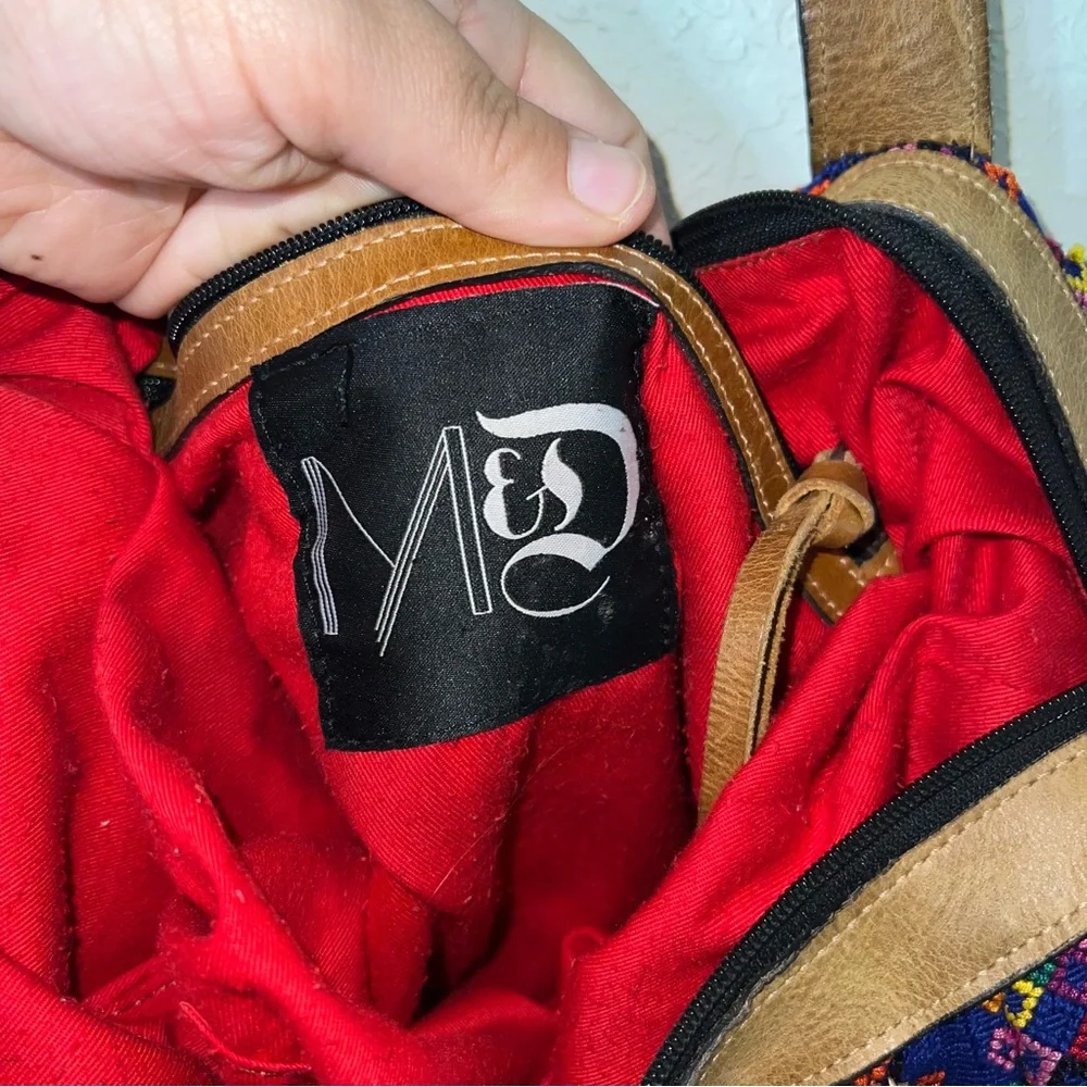 Mermaids and Dragons Hummingbirds Large Convertible Huipil Daybag Backpack - Picture 6 of 16